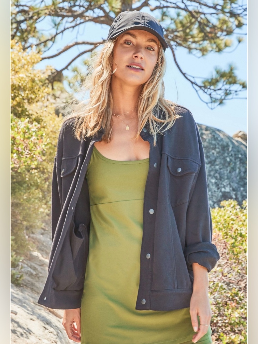Fabletics Lara Oversized Terry Jacket Black Size XS - Picture 5 of 9